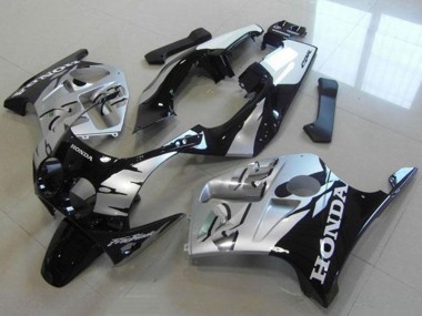 Wholesale 1988-1989 Honda CBR250RR MC19 Motorcycle Fairings - Silver Glossy Black