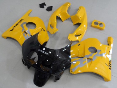 Wholesale 1990-1998 Honda CBR250RR MC22 Motorcycle Fairing Kits - Yellow Glossy Black