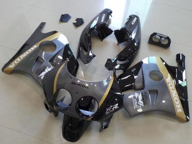 Wholesale 1990-1998 Honda CBR250RR MC22 Motorcycle Fairings - Grey Gold Glossy Black
