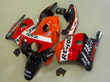 Wholesale 1990-1998 Honda CBR250RR MC22 Motorcycle Fairings - Orange White Red Glossy Black HRC Repsol