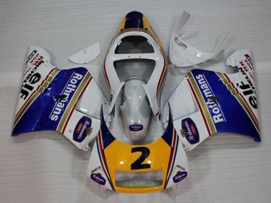 Wholesale 1994-1996 Honda NSR250R MC28 P4 Motorcycle Fairings - White Blue Yellow Gold Rothmans Elf 2