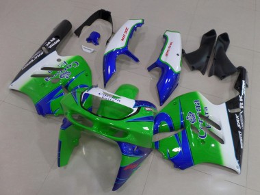 Wholesale 1994-1997 Kawasaki ZX9R Motorcycle Fairings - White Blue Green Black Corona Extra