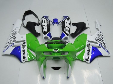 Wholesale 1994-1997 Kawasaki ZX9R Motorcycle Fairings - Green White Blue