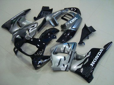 Wholesale 1996-1997 Honda CBR900RR 893 Motorcycle Fairings - Silver Glossy Black