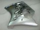 1996-2007 Honda CBR1100XX Blackbird Motorcycle Fairing - Silver Black Flame