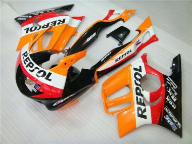 Wholesale 1995-1996 Honda CBR600 F3 Motorcycle Fairing - Orange White Red Glossy Black Repsol