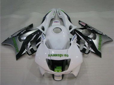 Wholesale 1995-1996 Honda CBR600 F3 Motorcycle Fairings - White Silver Green Hannspree