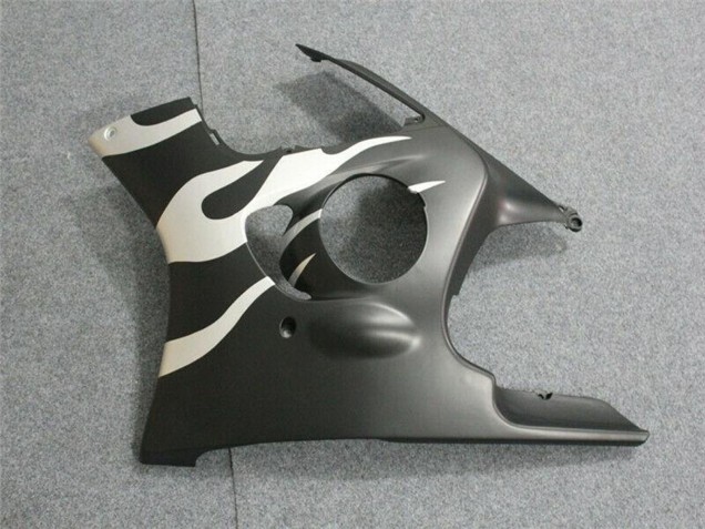 1995-1996 Honda CBR600 F3 Motorcycle Fairings - White Matte Black Flame