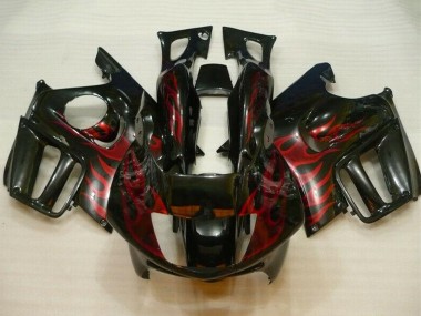 Wholesale 1995-1996 Honda CBR600 F3 Motorcycle Fairings - Glossy Black Red Flame