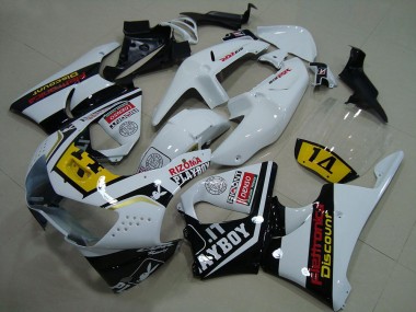 Wholesale 1998-1999 Honda CBR900RR 919 Motorcycle Fairings - White Yellow Glossy Black Playboy 14