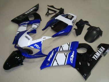 Wholesale 1998-2002 Yamaha YZF R6 Motorcycle Fairings - White Blue Glossy Black Champions
