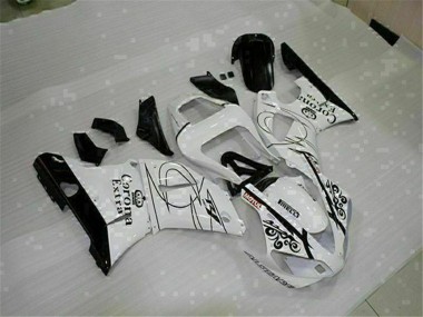 Wholesale 2000-2001 Yamaha YZF R1 Motorcycle Fairings - White Black Corona Extra