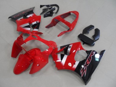 Wholesale 2000-2002 Kawasaki ZX6R Motorcycle Fairings - Red Silver Glossy Black OEM Style