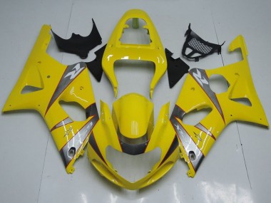 Wholesale 2000-2002 Suzuki GSXR 1000 Motorcycle Fairings - Yellow Silver Grey