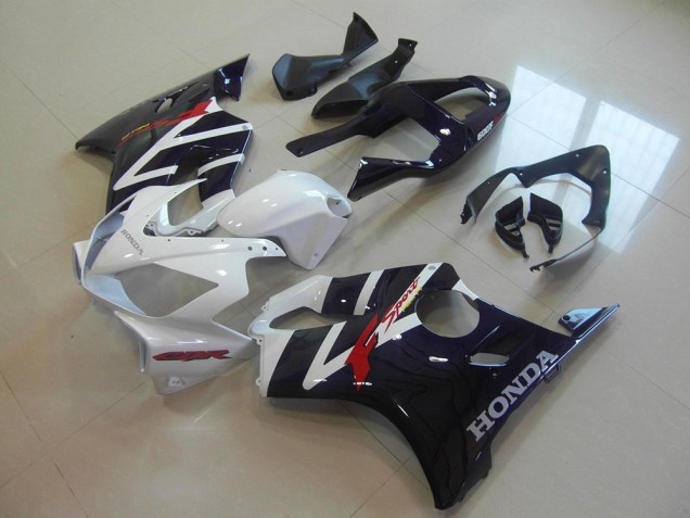 2001-2003 Honda CBR600 F4i Motorcycle Fairings - White Glossy Black F Sport