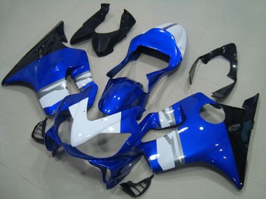 Wholesale 2001-2003 Honda CBR600 F4i Motorcycle Fairings - White Blue Glossy Black