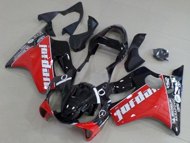 Wholesale 2001-2003 Honda CBR600 F4i Motorcycle Fairings - Glossy Black Red White Jordan