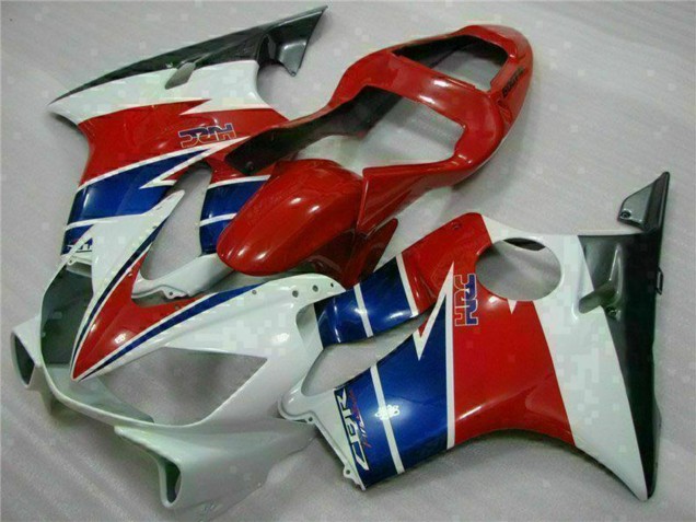 2001-2003 Honda CBR600 F4i Motorcycle Fairing - White Red Blue Black