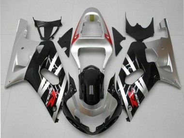 Wholesale 2001-2003 Suzuki GSXR 600/750 Motorcycle Fairings - Silver Glossy Black Red