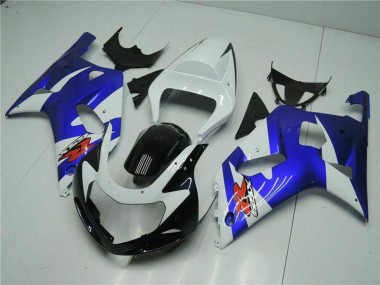 Wholesale 2001-2003 Suzuki GSXR 600/750 Motorcycle Fairings - White Blue Black