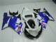 2001-2003 Suzuki GSXR 600/750 Motorcycle Fairings - White Blue Black
