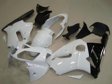 Wholesale 2002-2006 Kawasaki ZX12R Motorcycle Fairing - White Glossy Black