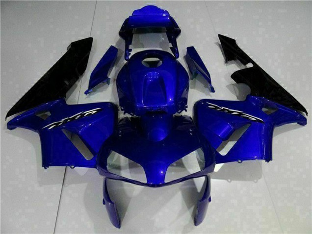 2003-2004 Honda CBR600RR Motorcycle Fairing Kits - Blue Glossy Black