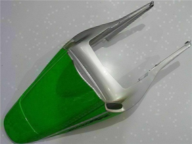2003-2004 Honda CBR600RR Motorcycle Fairing - Silver Green Glossy Black