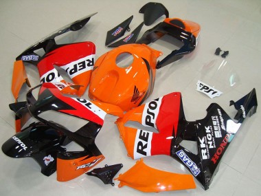 Wholesale 2003-2004 Honda CBR600RR Motorcycle Fairing - Orange White Red Glossy Black Repsol
