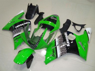 Wholesale 2003-2004 Kawasaki ZX6R Motorcycle Fairing - Green White Black