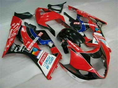 Wholesale 2003-2004 Suzuki GSXR 1000 Motorcycle Fairings - Red Black Blue Yoshimura