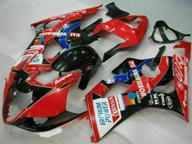 Wholesale 2003-2004 Suzuki GSXR 1000 Motorcycle Fairings - Red Black Blue Yoshimura