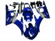 2003-2004 Yamaha YZF R6 Motorcycle Fairing - Blue White