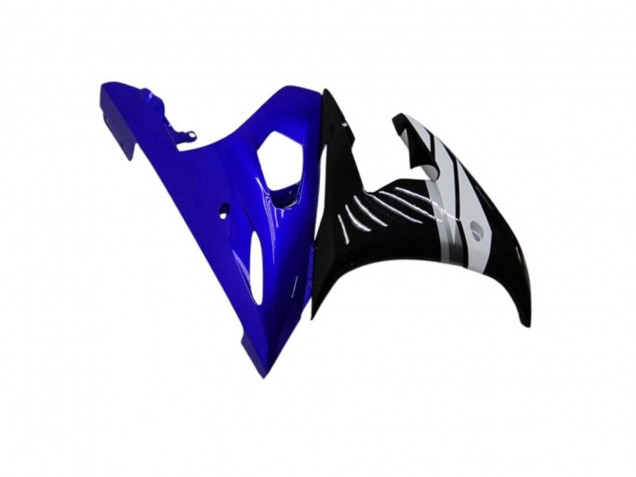 2003-2004 Yamaha YZF R6 Motorcycle Fairings - Blue White Glossy Black