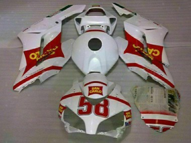 Wholesale 2004-2005 Honda CBR1000RR Motorcycle Fairings - White Red Yellow San Carlo 58