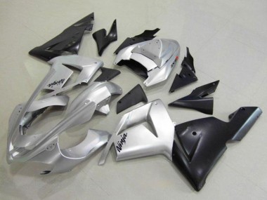 Wholesale 2004-2005 Kawasaki ZX10R Motorcycle Fairing - Silver Black Ninja