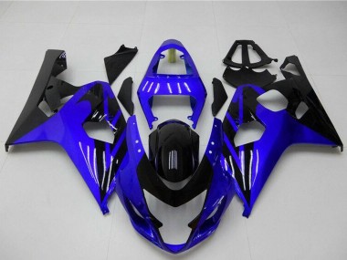 Wholesale 2004-2005 Suzuki GSXR 600/750 Motorcycle Fairings - Blue Glossy Black