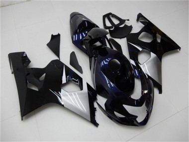 Wholesale 2004-2005 Suzuki GSXR 600/750 Motorcycle Fairings - Glossy Black Silver Blue