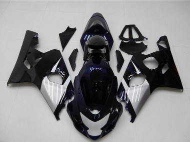 Wholesale 2004-2005 Suzuki GSXR 600/750 Motorcycle Fairings - Glossy Black Silver Blue