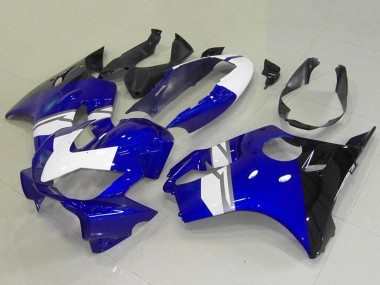 Wholesale 2004-2007 Honda CBR600 F4i Motorcycle Fairings - White Blue Glossy Black
