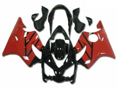 Wholesale 2004-2007 Honda CBR600 F4i Motorcycle Fairings Kits - Red Glossy Black