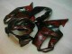 2004-2007 Honda CBR600 F4i Motorcycle Fairings - Glossy Black Red Flame