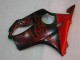 2004-2007 Honda CBR600 F4i Motorcycle Fairings - Glossy Black Red Flame