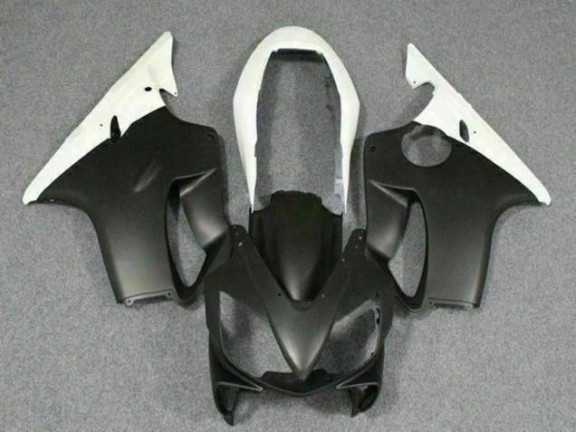2004-2007 Honda CBR600 F4i Motorcycle Fairings - White Matte Black