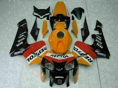 Wholesale 2005-2006 Honda CBR600RR Motorcycle Fairings - Orange White Red Black Repsol