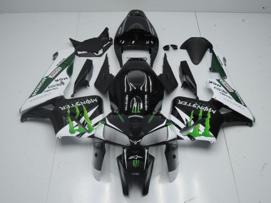 Wholesale 2005-2006 Honda CBR600RR Motorcycle Fairing - Glossy Black White Green Monster