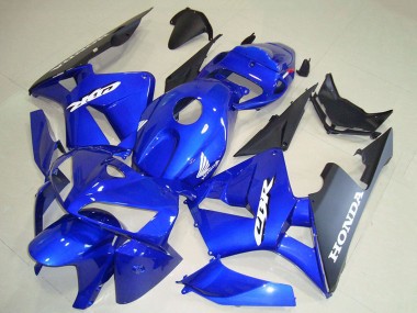 Wholesale 2005-2006 Honda CBR600RR Motorcycle Fairings - Blue Black White Decal