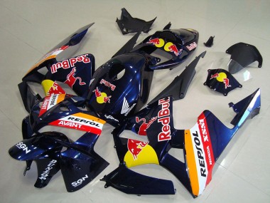 Wholesale 2005-2006 Honda CBR600RR Motorcycle Fairings - Dark Blue Orange Red Bull Repsol