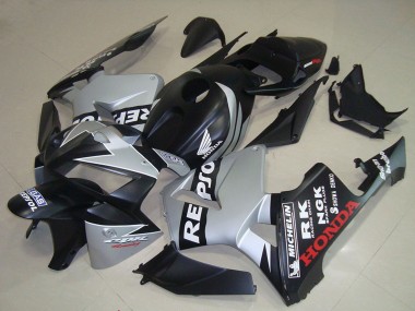 Wholesale 2005-2006 Honda CBR600RR Motorcycle Fairings - Matte Black Silver Repsol