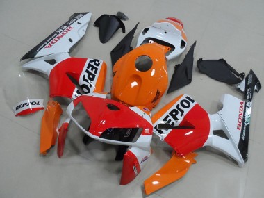 Wholesale 2005-2006 Honda CBR600RR Bike Fairings - Orange White Red Glossy Black Repsol